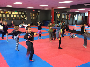 learn tkd kick at our Birthday Party