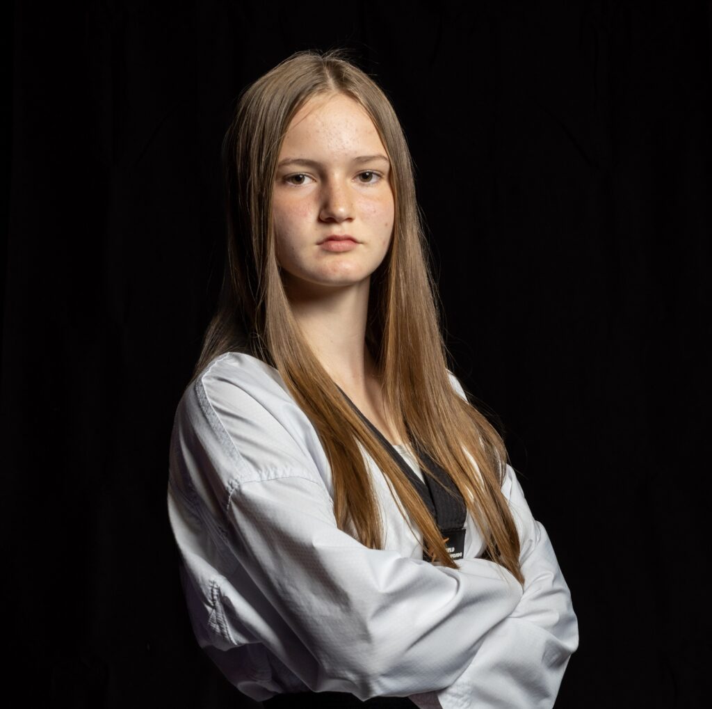 McKenna Plunkett, 1st Dan taekwondo athlete and medalist at Black Belt World